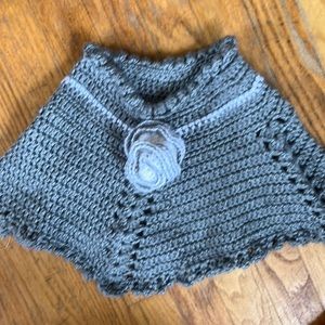 Handmade knitted poncho